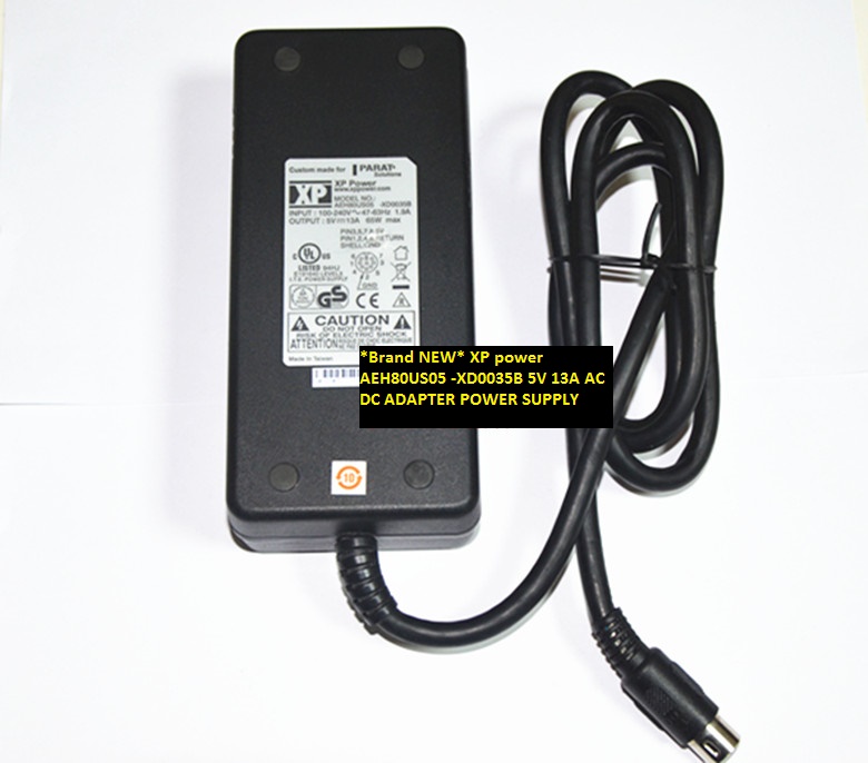 *Brand NEW* 5V 13A XP power 8pins AEH80US05 -XD0035B AC DC ADAPTER POWER SUPPLY